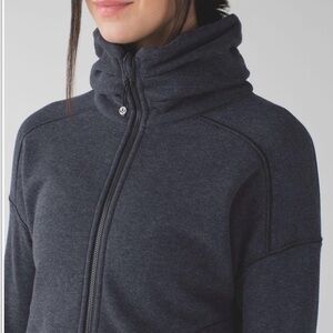 lululemon athletica Hug It Out Full Zip Jacket Charcoal Grey